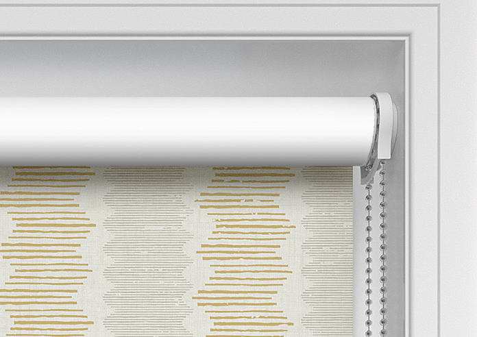 Zig Zag Stripe, Warming Yellow - Twist&Fit Roller Blind - Image 11